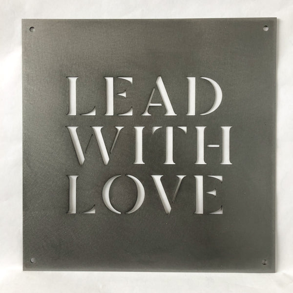 12" x 12" Lead with Love