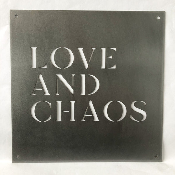 12" x 12" Love and Chaos