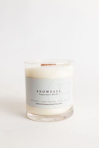 11 oz Snowfall Wood Wick Candle