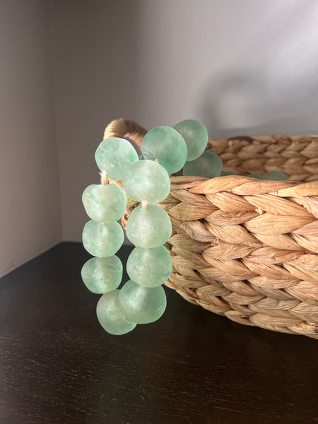 Recycled Glass Beads - Green
