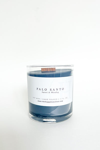 Special Edition : Black Wax Palo Santo Wood Wick Candle