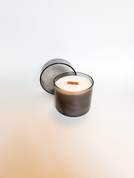 Special Edition : Black Vessel 12 oz Palo Santo Wood Wick Candle