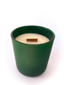 11 oz Green Jar Wood Wick Candle