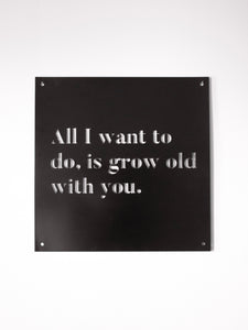 12" x 12" Grow Old With You