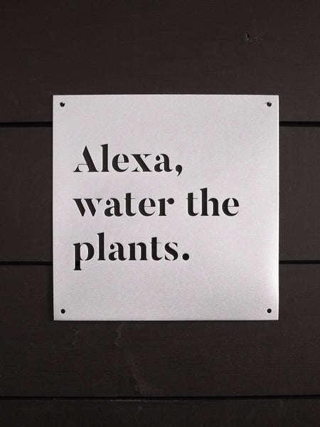 12" x 12" Alexa, Water the Plants