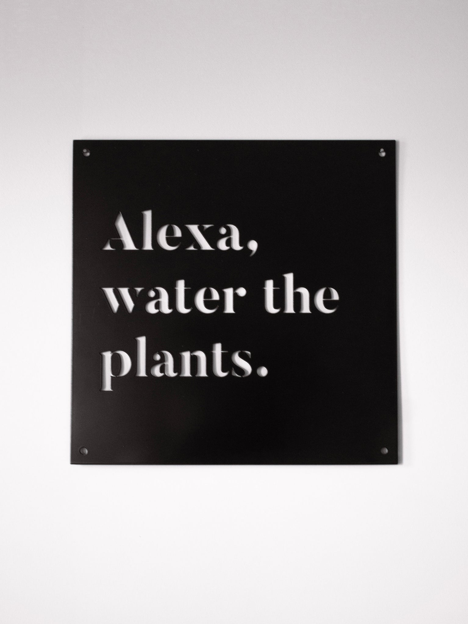 12" x 12" Alexa, Water the Plants