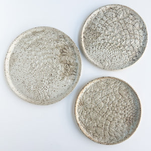 Brown Lace Ceramic Wall Decor - Set of 3