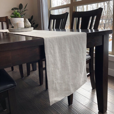 Natural Linen Table Runner