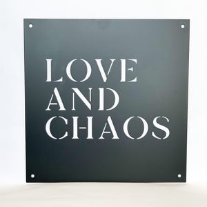 12" x 12" Love and Chaos