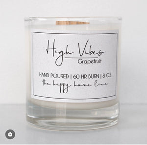 High Vibes Wood Wick Candle