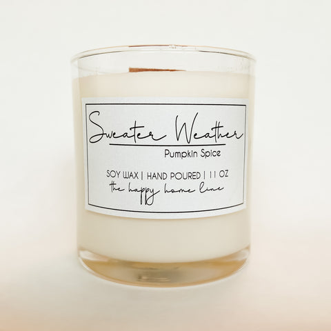 Sweater Weather Wood Wick Candle